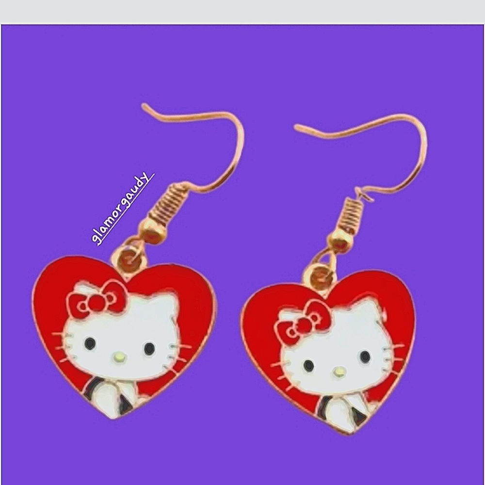 ❤Enamel heart Earrings Valentines day gifts 🎁